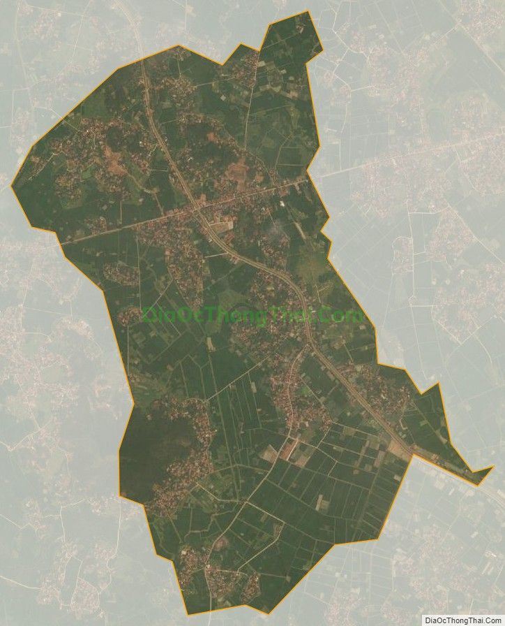 Bản đồ vệ tinh xã Phúc Sơn, huyện Tân Yên