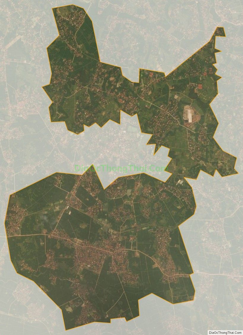 Bản đồ vệ tinh xã Việt Ngọc, huyện Tân Yên