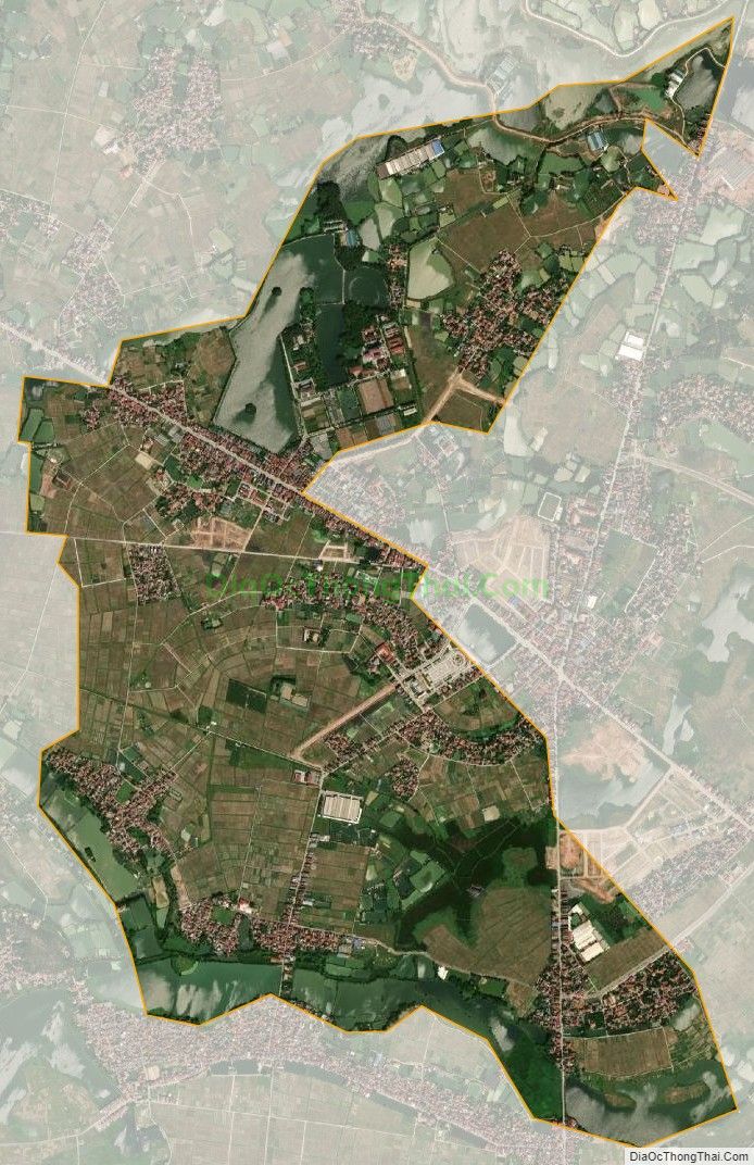 Bản đồ vệ tinh xã Bích Sơn (cũ), huyện Việt Yên