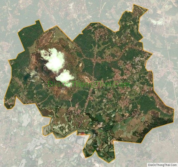 Bản đồ vệ tinh xã Minh Đức, huyện Việt Yên