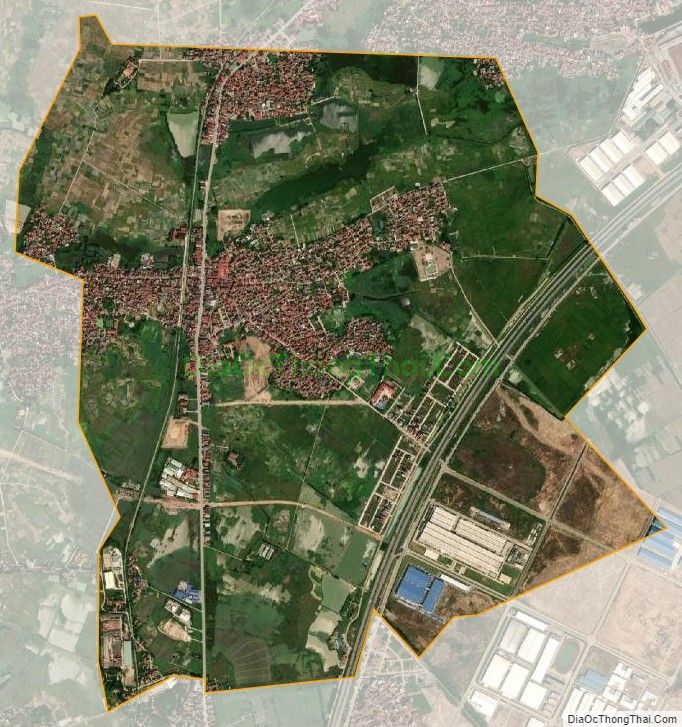 Bản đồ vệ tinh Thị trấn Nếnh, huyện Việt Yên