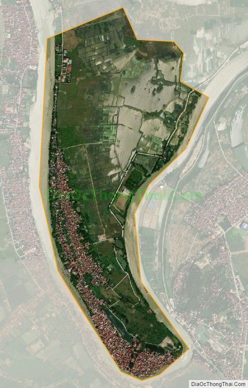 Bản đồ vệ tinh xã Vân Hà, huyện Việt Yên