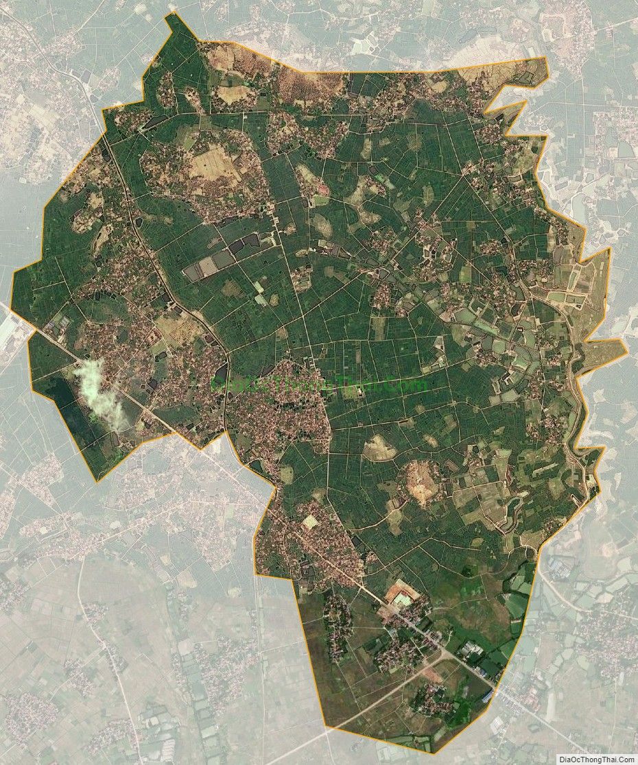 Bản đồ vệ tinh xã Việt Tiến, huyện Việt Yên