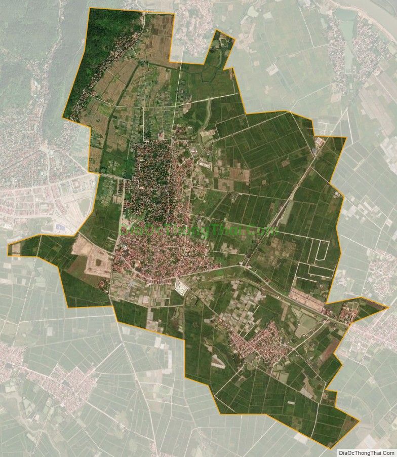 Bản đồ vệ tinh xã Cảnh Thụy, huyện Yên Dũng