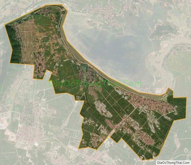 Bản đồ vệ tinh xã Tiến Dũng, huyện Yên Dũng