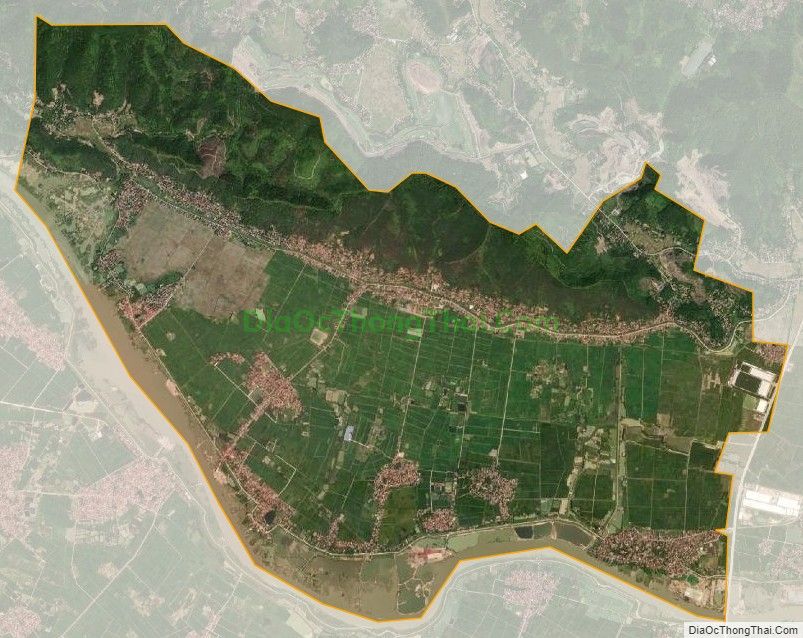 Bản đồ vệ tinh xã Yên Lư, huyện Yên Dũng