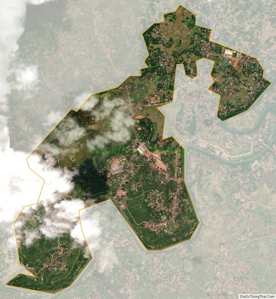 Bản đồ vệ tinh xã Bố Hạ (cũ), huyện Yên Thế