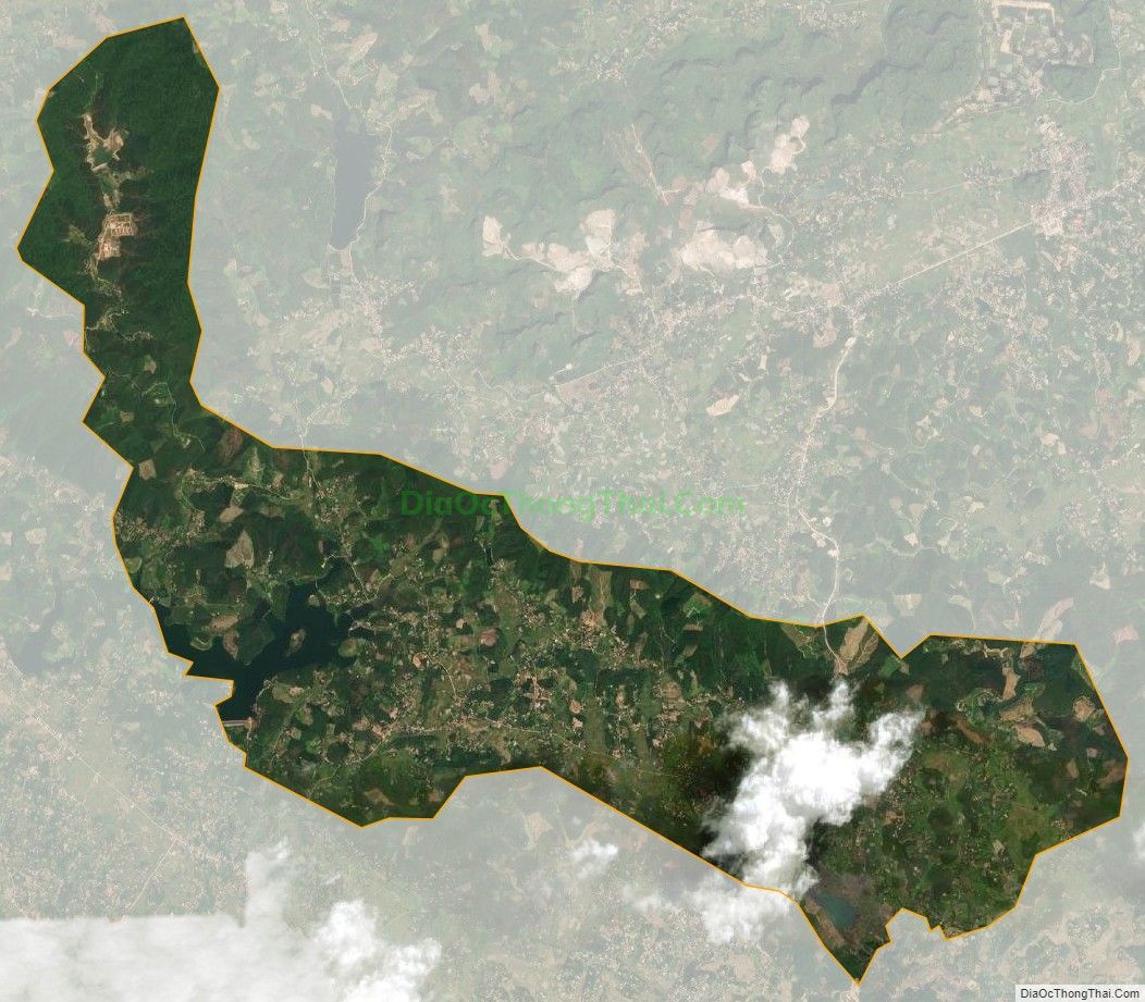 Bản đồ vệ tinh xã Đồng Hưu, huyện Yên Thế