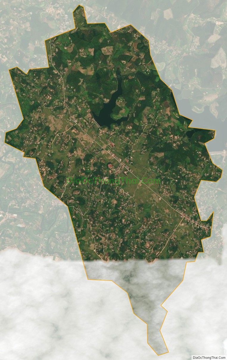 Bản đồ vệ tinh xã Hồng Kỳ, huyện Yên Thế