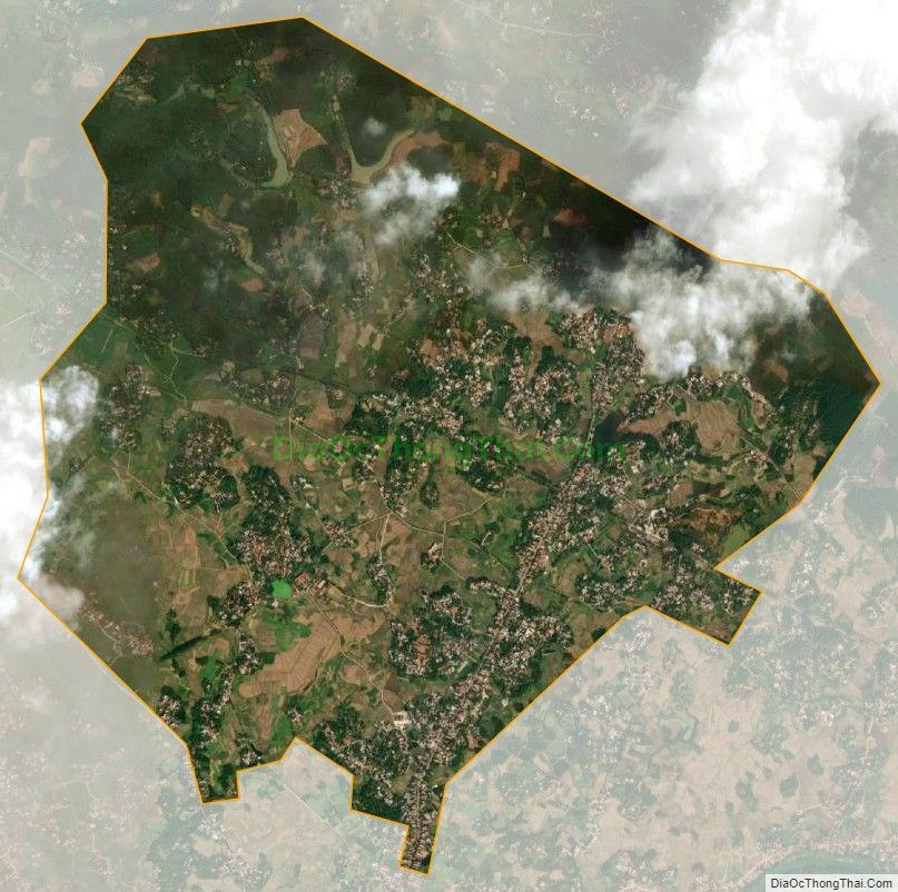 Bản đồ vệ tinh xã Hương Vĩ, huyện Yên Thế