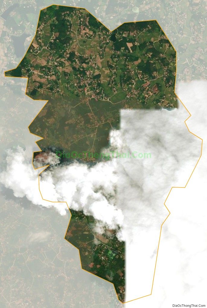 Bản đồ vệ tinh xã Tân Hiệp, huyện Yên Thế