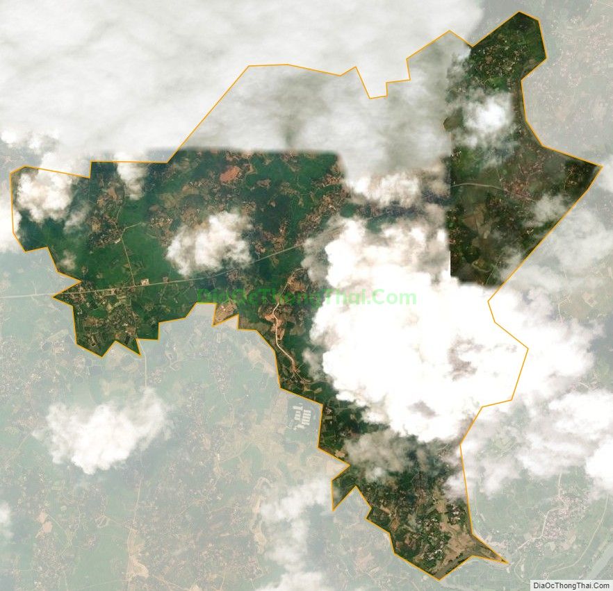 Bản đồ vệ tinh xã Tân Sỏi, huyện Yên Thế