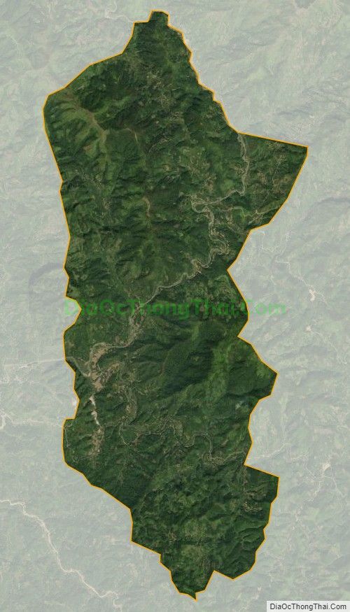 Bản đồ vệ tinh xã Bành Trạch, huyện Ba Bể