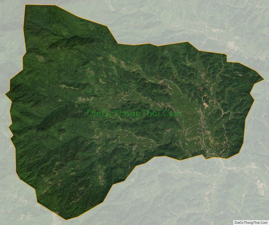 Bản đồ vệ tinh xã Lục Bình, huyện Bạch Thông