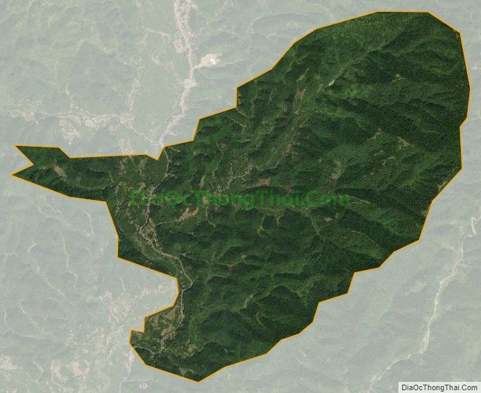 Bản đồ vệ tinh xã Tân Tiến (cũ), huyện Bạch Thông