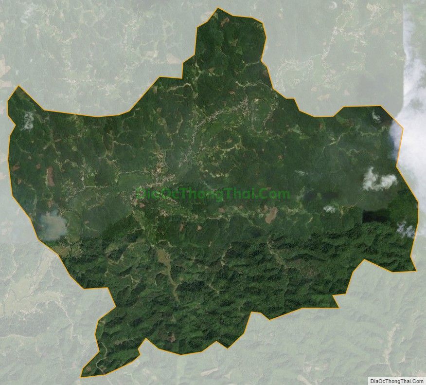 Bản đồ vệ tinh xã Yên Nhuận (cũ), huyện Chợ Đồn