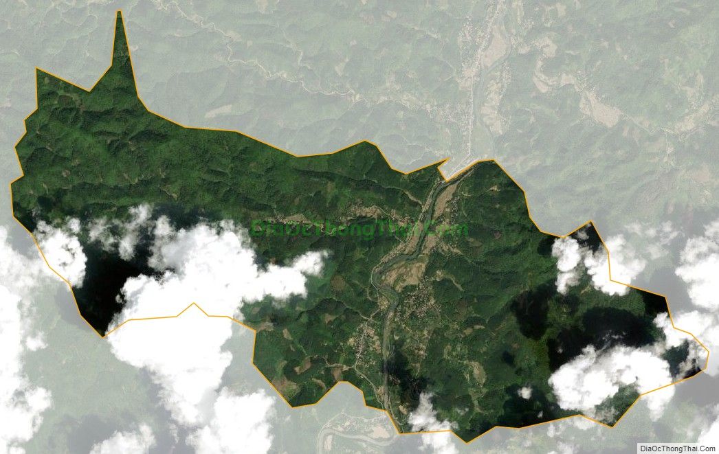Bản đồ vệ tinh xã Nông Thịnh (cũ), huyện Chợ Mới