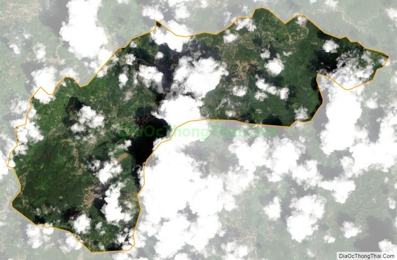Bản đồ vệ tinh xã Quảng Chu, huyện Chợ Mới