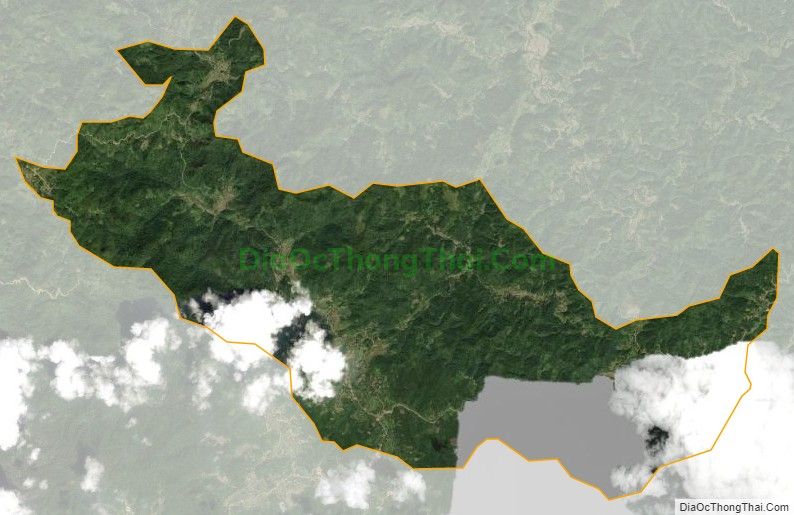 Bản đồ vệ tinh xã Yên Cư, huyện Chợ Mới