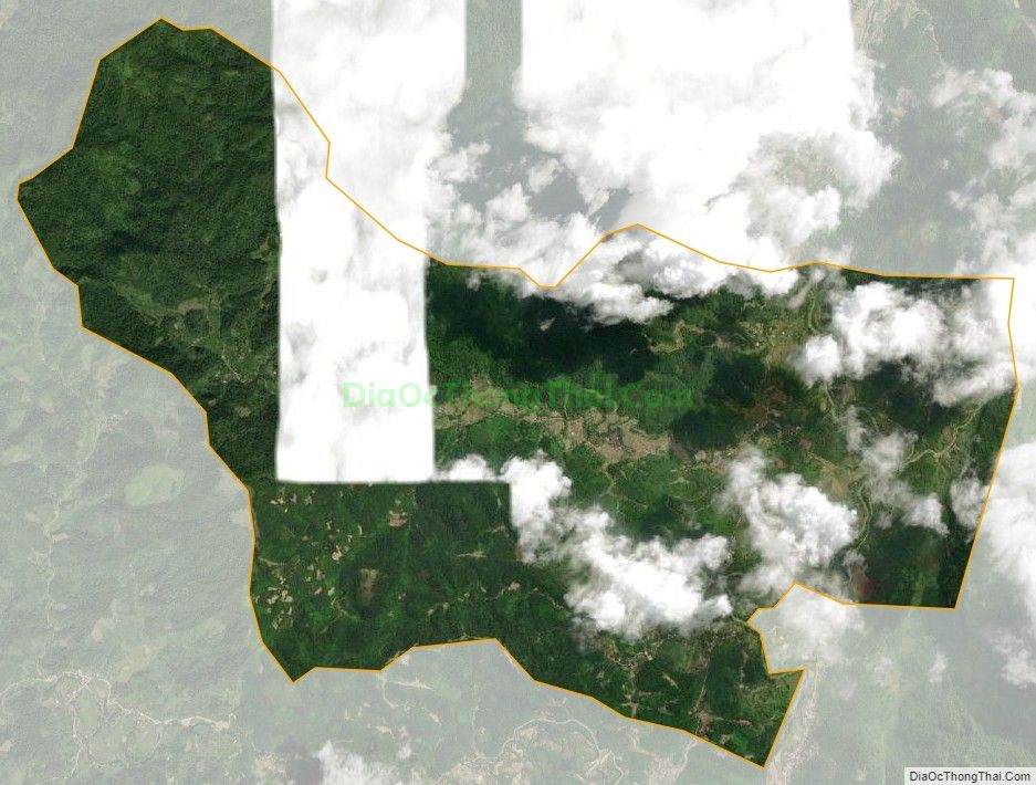 Bản đồ vệ tinh xã Hữu Thác (cũ), huyện Na Rì