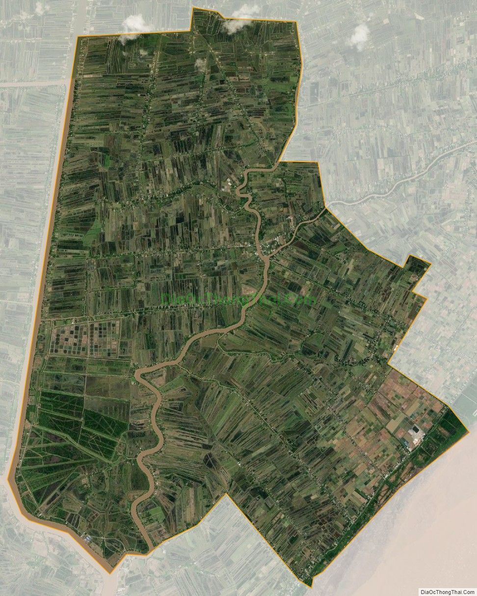 Bản đồ vệ tinh xã Long Điền Tây, huyện Đông Hải