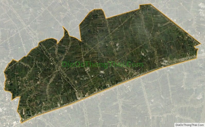 Bản đồ vệ tinh xã Tân Phong, thị xã Giá Rai