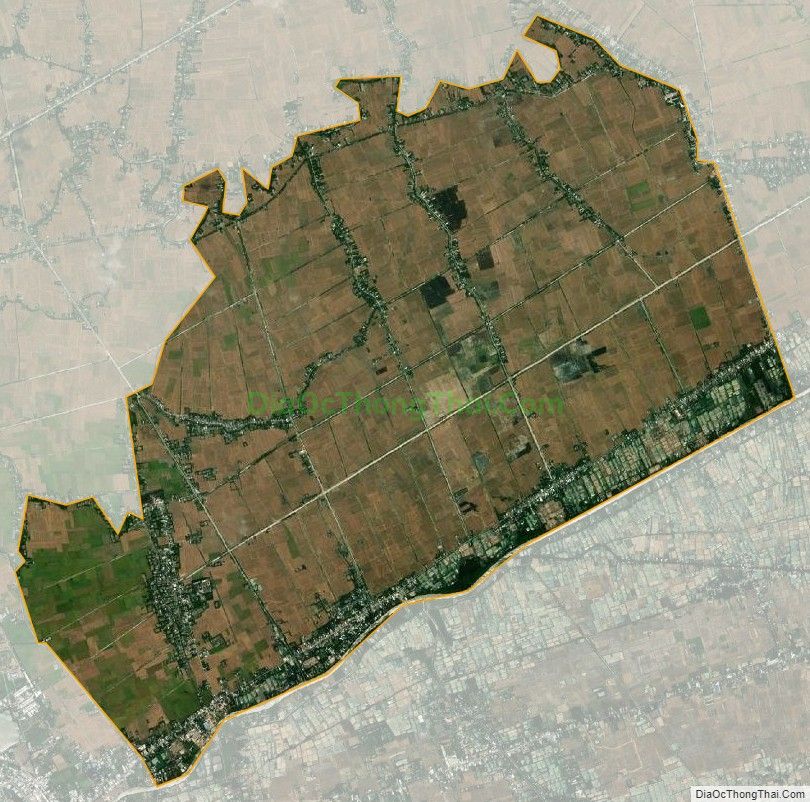 Bản đồ vệ tinh xã Hưng Hội, huyện Vĩnh Lợi