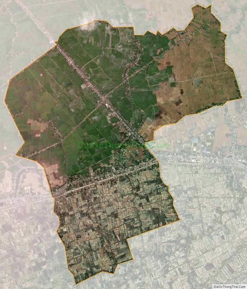 Bản đồ vệ tinh xã Long Thạnh, huyện Vĩnh Lợi