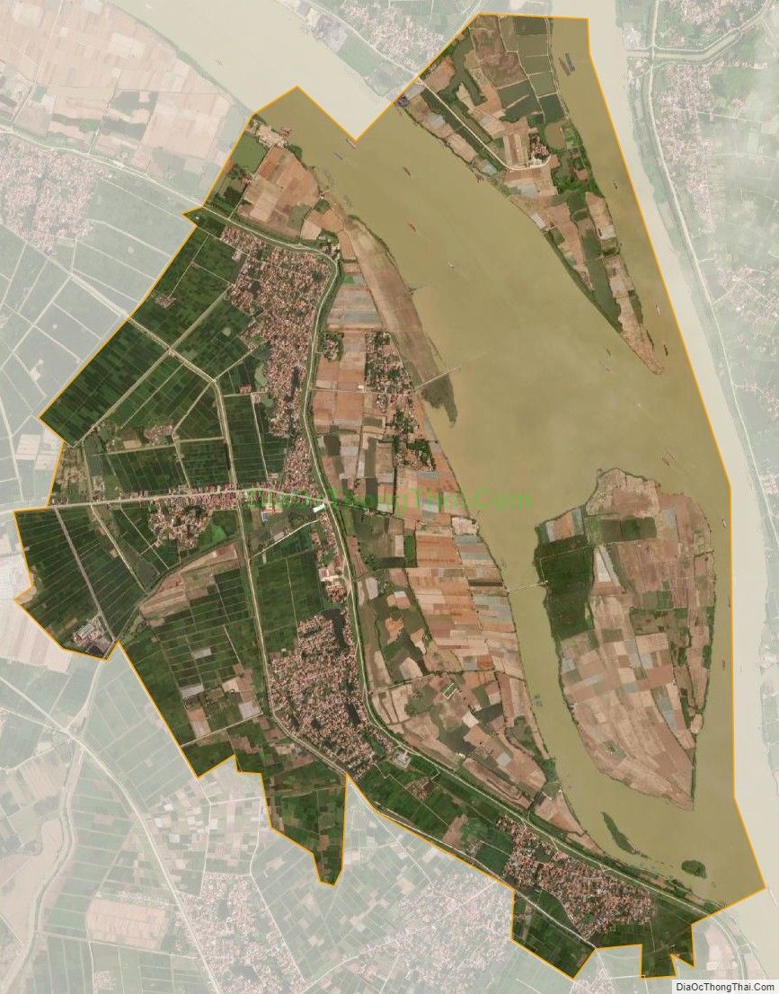 Bản đồ vệ tinh xã Cao Đức, huyện Gia Bình