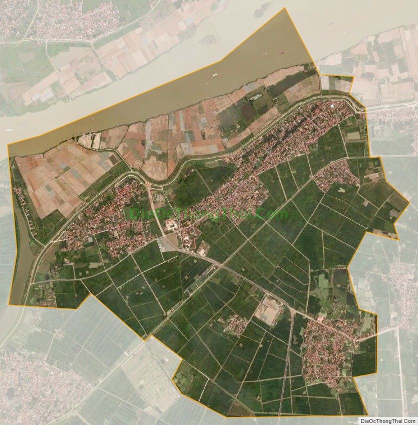 Bản đồ vệ tinh xã Đại Lai, huyện Gia Bình