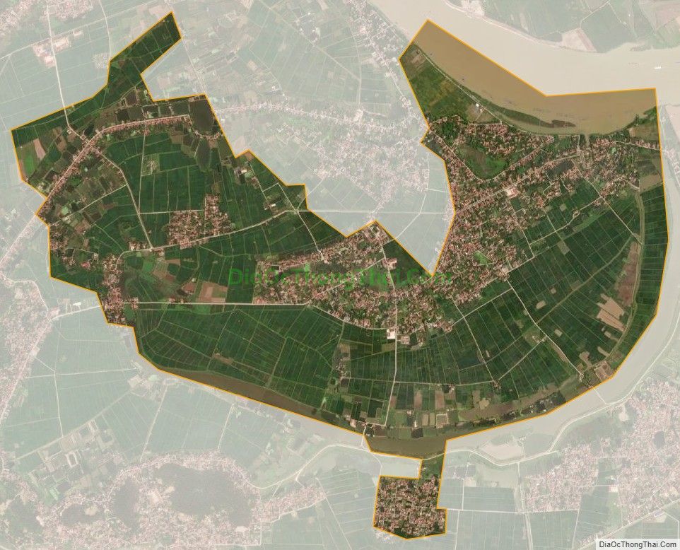 Bản đồ vệ tinh xã Song Giang, huyện Gia Bình