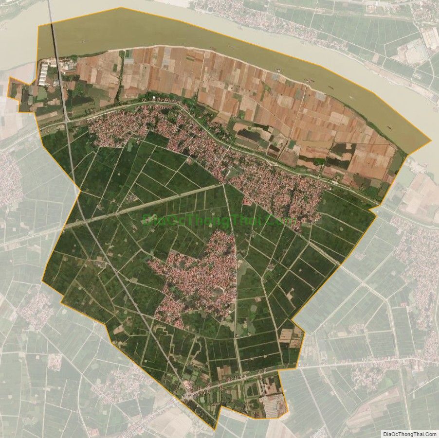 Bản đồ vệ tinh xã Vạn Ninh, huyện Gia Bình