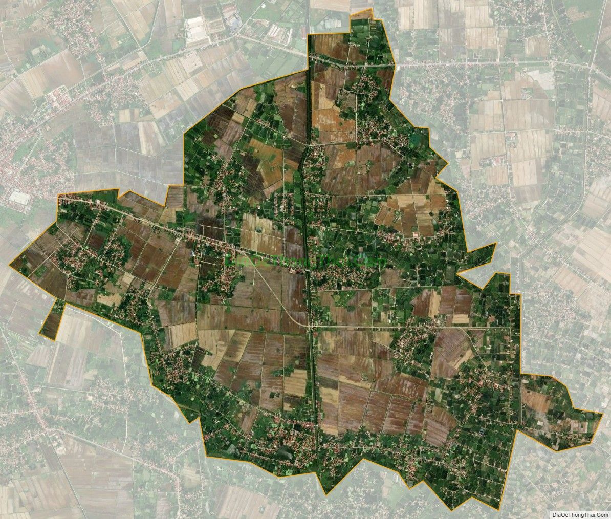 Bản đồ vệ tinh xã Trung Chính, huyện Lương Tài