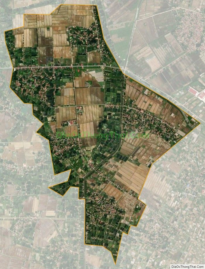 Bản đồ vệ tinh xã Trừng Xá, huyện Lương Tài