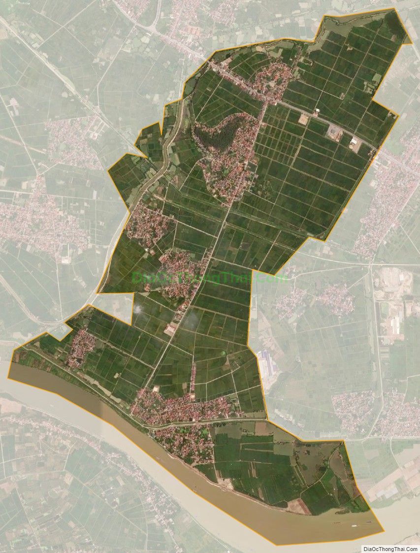 Bản đồ vệ tinh xã Cách Bi, huyện Quế Võ