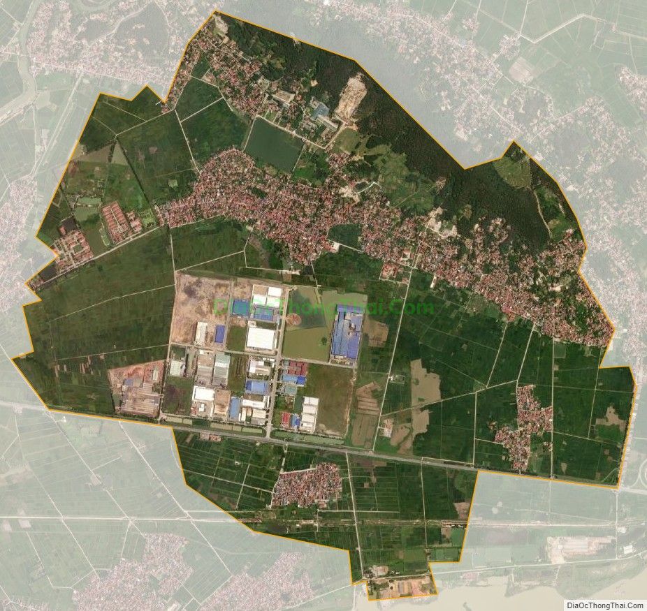 Bản đồ vệ tinh xã Ngọc Xá, huyện Quế Võ