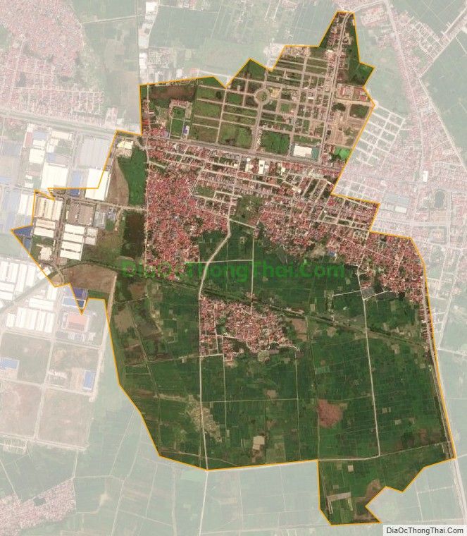 Bản đồ vệ tinh xã Phượng Mao, huyện Quế Võ