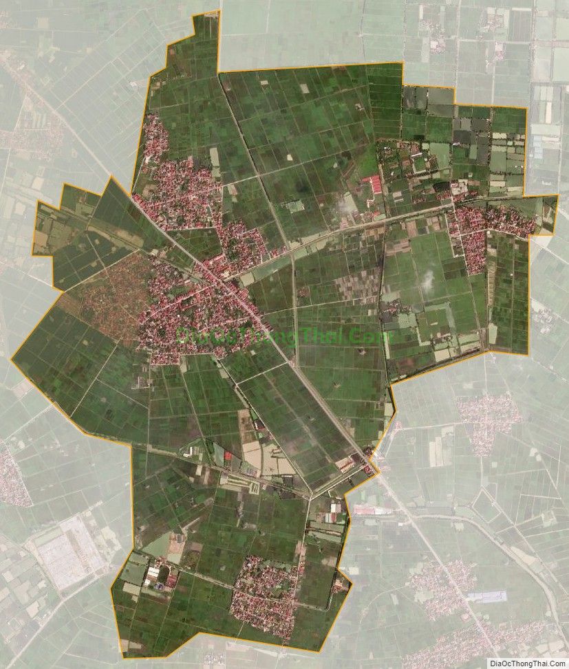 Bản đồ vệ tinh xã Nghĩa Đạo, huyện Thuận Thành