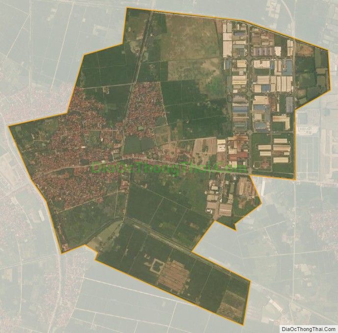Bản đồ vệ tinh xã Thanh Khương, huyện Thuận Thành