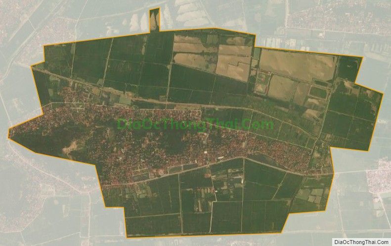 Bản đồ vệ tinh xã Hiên Vân, huyện Tiên Du