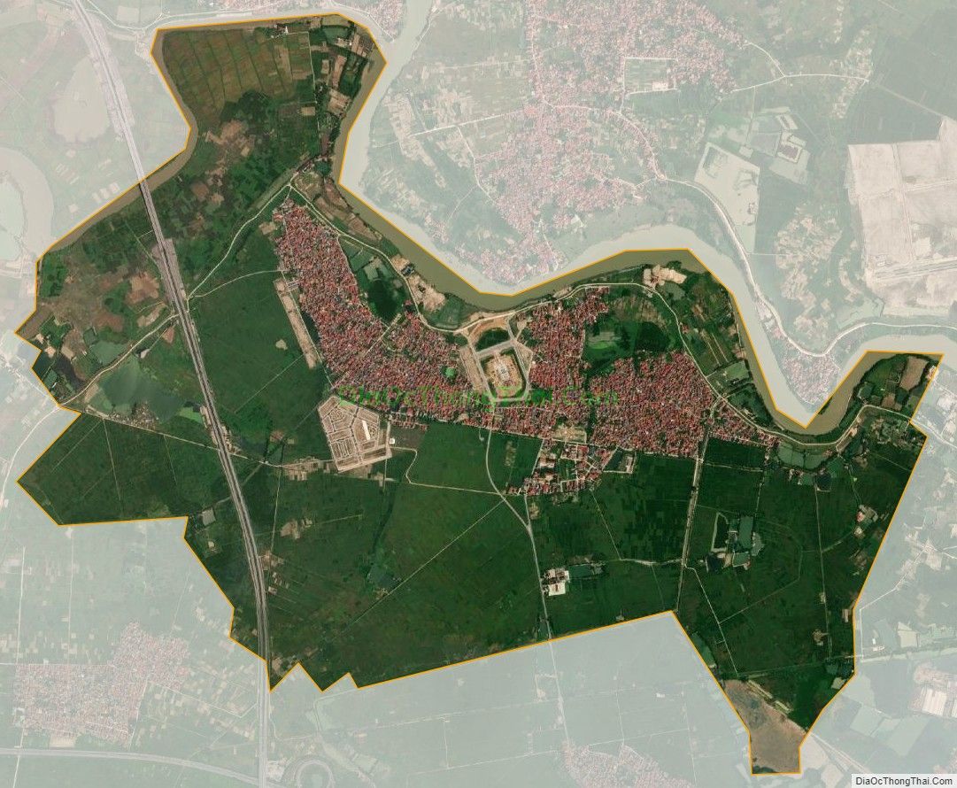 Bản đồ vệ tinh xã Tam Giang, huyện Yên Phong