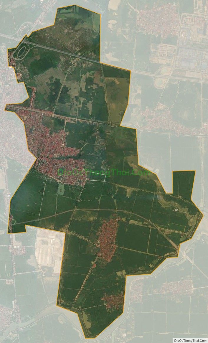 Bản đồ vệ tinh xã Trung Nghĩa, huyện Yên Phong