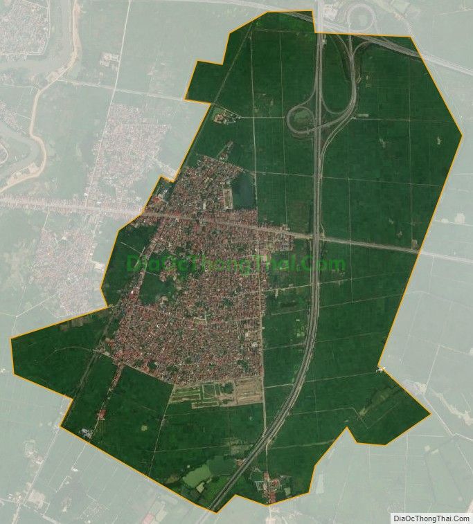 Bản đồ vệ tinh xã Yên Phụ, huyện Yên Phong
