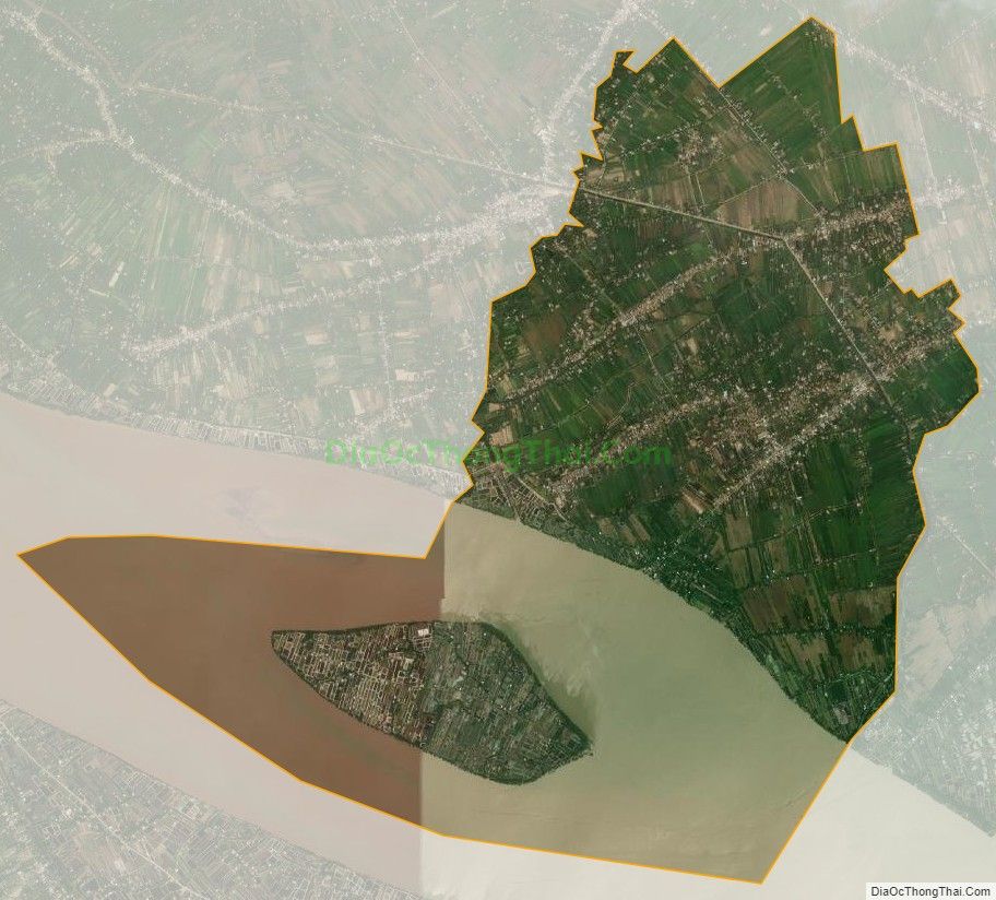Bản đồ vệ tinh xã An Hiệp, huyện Ba Tri