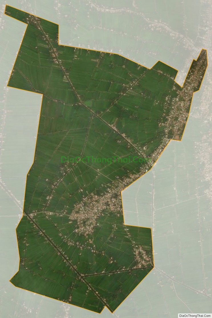 Bản đồ vệ tinh xã Mỹ Thạnh, huyện Ba Tri