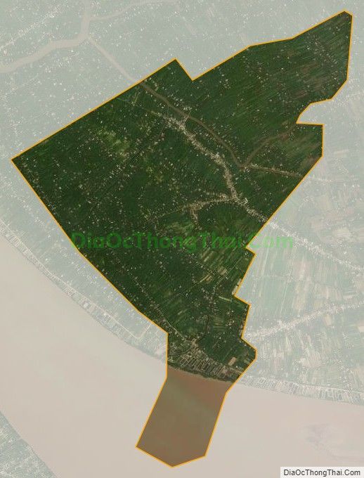 Bản đồ vệ tinh xã Tân Hưng, huyện Ba Tri