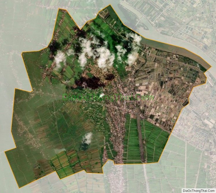 Bản đồ vệ tinh xã Tân Xuân, huyện Ba Tri