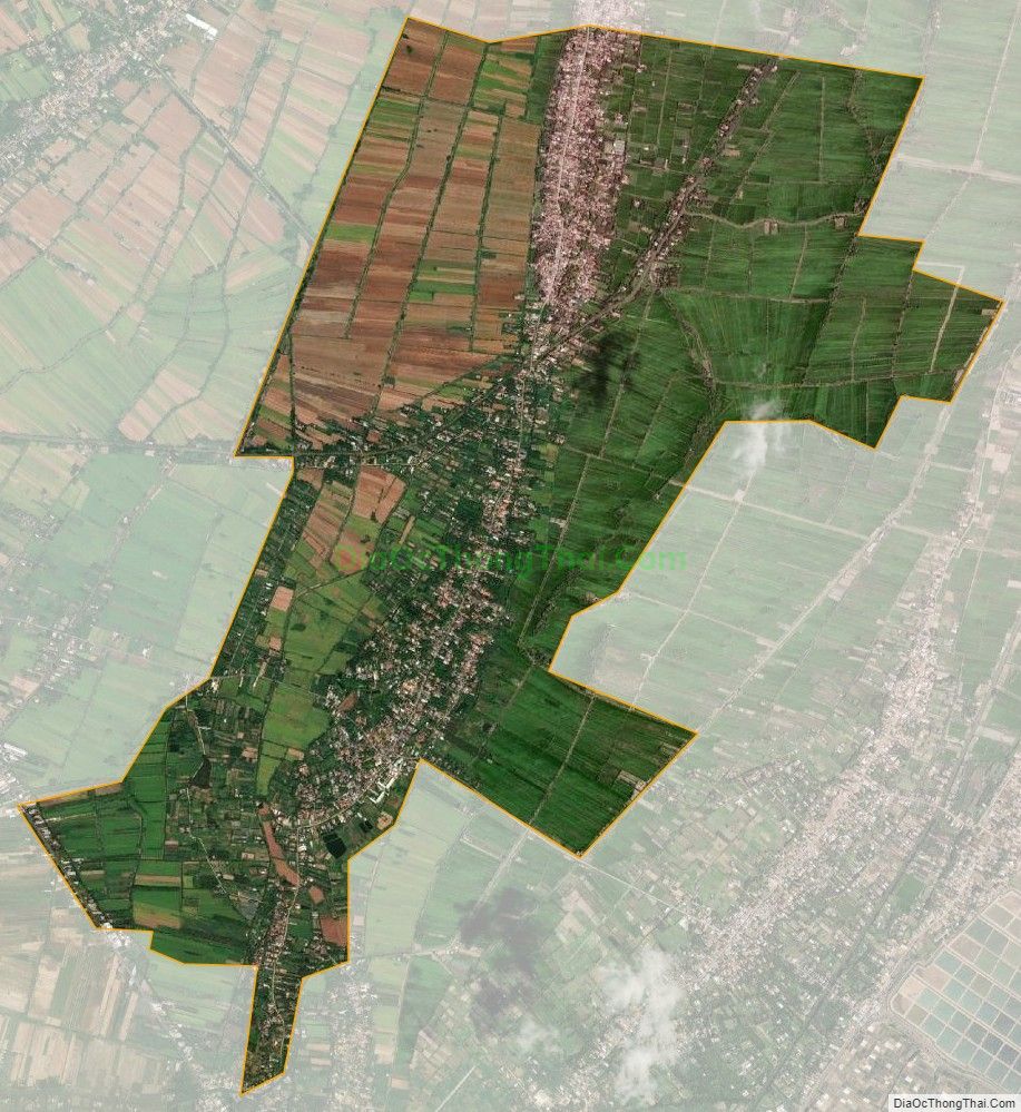 Bản đồ vệ tinh xã Vĩnh Hòa, huyện Ba Tri