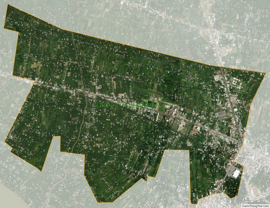 Bản đồ vệ tinh xã Sơn Đông, thành phố Bến Tre