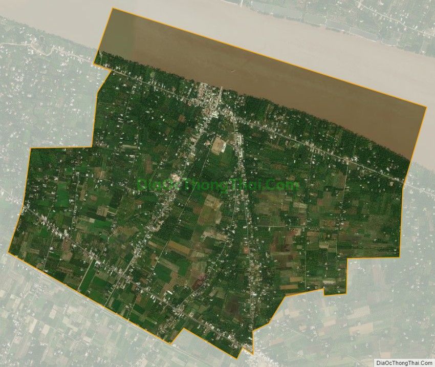 Bản đồ vệ tinh xã Phú Thuận, huyện Bình Đại